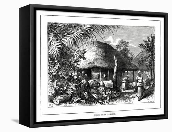 Negro Huts, Jamaica, 19th Century-null-Framed Stretched Canvas