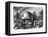 Negro Huts, Jamaica, 19th Century-null-Framed Stretched Canvas