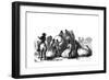 Negro Labour Loading Sacks of Cotton on Cart, Southern States of Usa-null-Framed Giclee Print