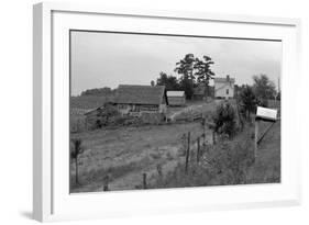 Negro Sharecropper Farm-Dorothea Lange-Framed Art Print