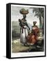Negro Women of Rio-Janeiro, from 'Picturesque Voyage to Brazil', Published, 1835-Johann Moritz Rugendas-Framed Stretched Canvas