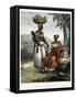 Negro Women of Rio-Janeiro, from 'Picturesque Voyage to Brazil', Published, 1835-Johann Moritz Rugendas-Framed Stretched Canvas