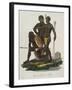 Negroes, Aborigines of Africa Color Engraving-null-Framed Giclee Print