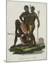 Negroes, Aborigines of Africa Color Engraving-null-Mounted Giclee Print