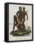 Negroes, Aborigines of Africa Color Engraving-null-Framed Stretched Canvas