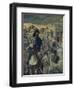 Nehemiah Looks on the Ruins of Jerusalem-James Tissot-Framed Giclee Print