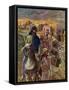 Nehemiah looks upon the ruins of Jerusalem - Bible-James Jacques Joseph Tissot-Framed Stretched Canvas