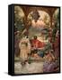 Nehemiah petitions Artaxerxes - Bible-William Brassey Hole-Framed Stretched Canvas