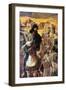 Nehemiah Sees The Rubble In Jerusalem-James Tissot-Framed Art Print