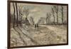 Neige au  soleil couchant-Claude Monet-Framed Giclee Print