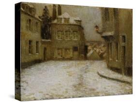 Neige, Montmartre-Henri Eugene Augustin Le Sidaner-Stretched Canvas
