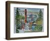 Neighborhood Across from Bayonne Oil Refineries, 2016,(watercolor)-Anthony Butera-Framed Premium Giclee Print