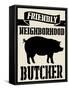 Neighborhood Butcher-Andi Metz-Framed Stretched Canvas