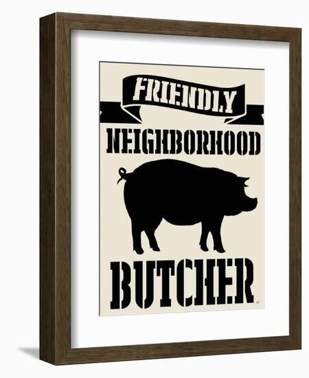 Neighborhood Butcher-Andi Metz-Framed Art Print