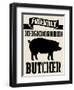 Neighborhood Butcher-Andi Metz-Framed Art Print