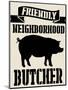 Neighborhood Butcher-Andi Metz-Mounted Art Print