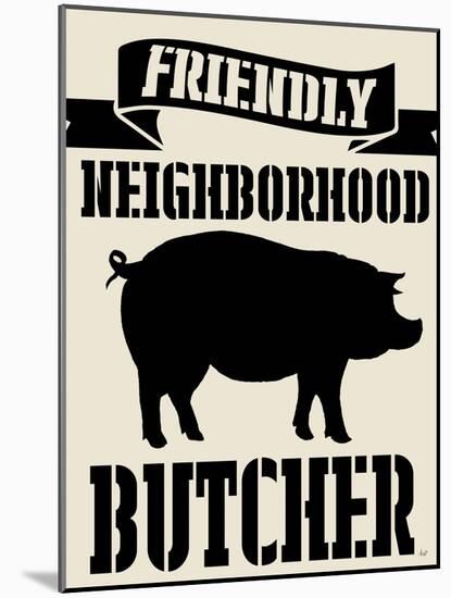 Neighborhood Butcher-Andi Metz-Mounted Art Print