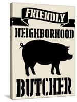 Neighborhood Butcher-Andi Metz-Stretched Canvas