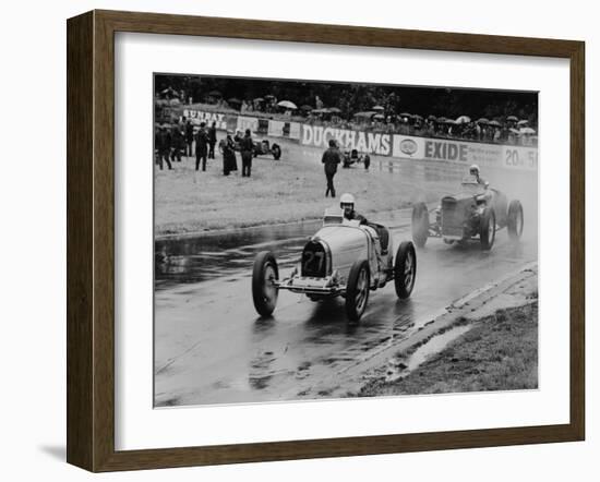 Neil Corner in a Bugatti at Oulton Park, Cheshire, June 1968-null-Framed Photographic Print