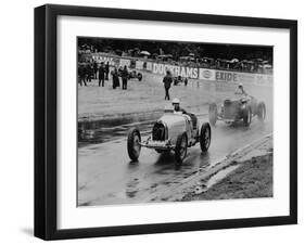 Neil Corner in a Bugatti at Oulton Park, Cheshire, June 1968-null-Framed Photographic Print