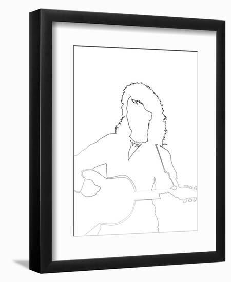 Neil Diamond-Logan Huxley-Framed Art Print