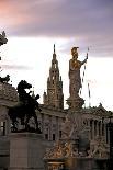 Austrian Parliament Building and Vienna City Hall, Vienna, Austria, Europe-Neil Farrin-Photographic Print