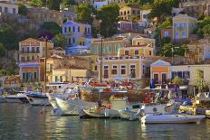 Boats in Symi Harbour, Symi, Dodecanese, Greek Islands, Greece, Europe-Neil Farrin-Photographic Print