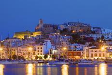 Ibiza Harbour at Night, Ibiza, Balearic Islands, Spain, Europe-Neil Farrin-Photographic Print