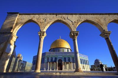 The Dome of the Rock, Temple Mount, UNESCO World Heritage Site, Jerusalem, Israel, Middle East