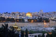 View of Jerusalem from the Mount of Olives, Jerusalem, Israel, Middle East-Neil Farrin-Photographic Print