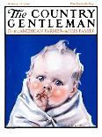 "Baby Sucking Thumb," Country Gentleman Cover, January 26, 1924-Neil Hott-Giclee Print