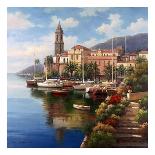 Mediterranean Harbor-Neil Jacobsen-Framed Art Print