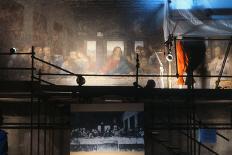 Last Supper Fresco during Restoration-Neil Kirk-Stretched Canvas