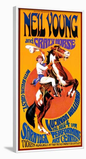 Neil Young and Crazy Horse in Concert-Bob Masse-Framed Art Print