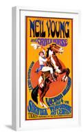 Neil Young and Crazy Horse in Concert-Bob Masse-Framed Art Print