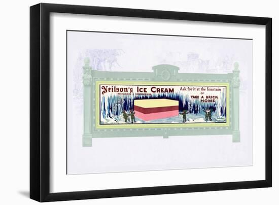 Neilson's Ice Cream-null-Framed Art Print