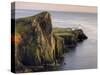 Neist Point and Lighthouse Bathed in Evening Light, Isle of Skye, Highland-Lee Frost-Stretched Canvas