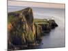 Neist Point and Lighthouse Bathed in Evening Light, Isle of Skye, Highland-Lee Frost-Mounted Photographic Print