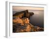 Neist Point and Lighthouse Bathed in Evening Light, Isle of Skye, Highland-Lee Frost-Framed Photographic Print