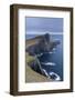 Neist Point Lighthouse, the Most Westerly Point on the Isle of Skye, Scotland. Winter (November)-Adam Burton-Framed Photographic Print