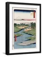 Nekozane at Horikiri', from the Series 'One Hundred Views of Famous Places in Edo'-Hashiguchi Goyo-Framed Giclee Print