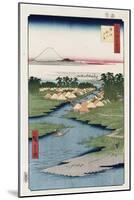 Nekozane at Horikiri', from the Series 'One Hundred Views of Famous Places in Edo'-Utagawa Hiroshige-Mounted Giclee Print