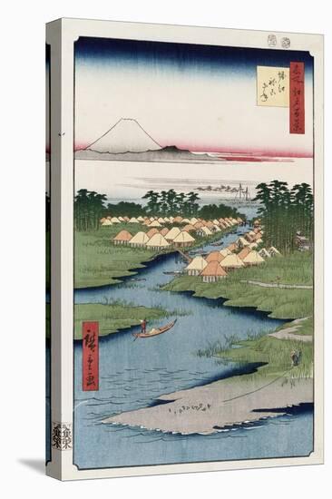 Nekozane at Horikiri', from the Series 'One Hundred Views of Famous Places in Edo'-Hashiguchi Goyo-Stretched Canvas