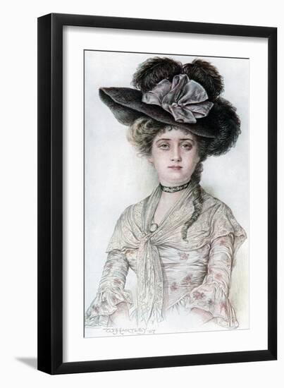 Nell, 1908-1909-William Hartley Waddington-Framed Giclee Print