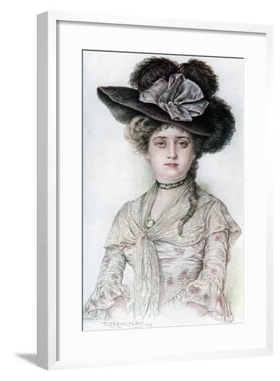 Nell, 1908-1909-William Hartley Waddington-Framed Giclee Print