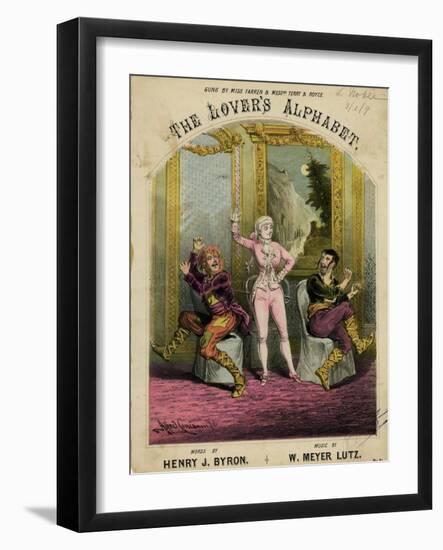 Nellie Farren, Alphabet-Alfred Concanen-Framed Art Print