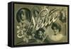Nellie, Postcard of Edwardian Actress Nellie Stewart-null-Framed Stretched Canvas