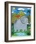 Nellie the Elephant-Sophie Harding-Framed Art Print