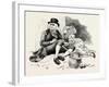 Nelly and Her Grandfather at the Races-Charles Green-Framed Giclee Print