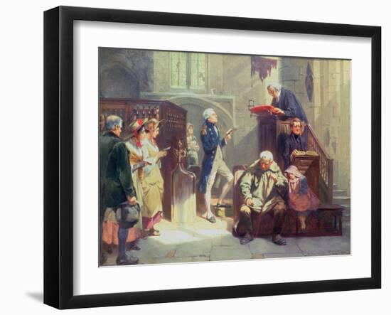 Nelson at Church (Oil on Canvas)-Fred Roe-Framed Giclee Print